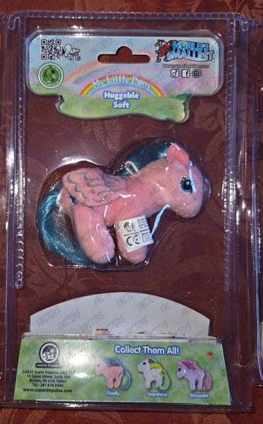 World's Smallest My Little Pony Plush Blossom Starshine Firefly Keychain