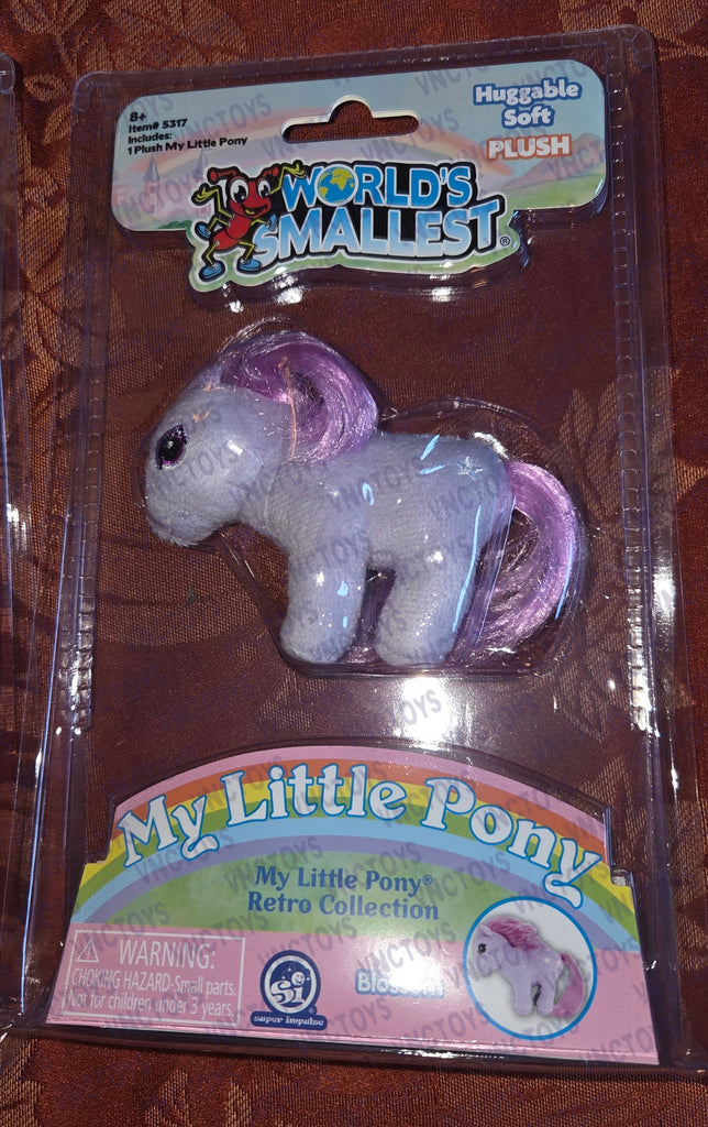 World's Smallest My Little Pony Plush Blossom Starshine Firefly Keychain