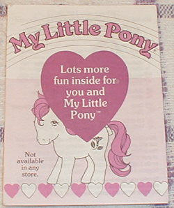 Birthflower Insert My Little Pony G1