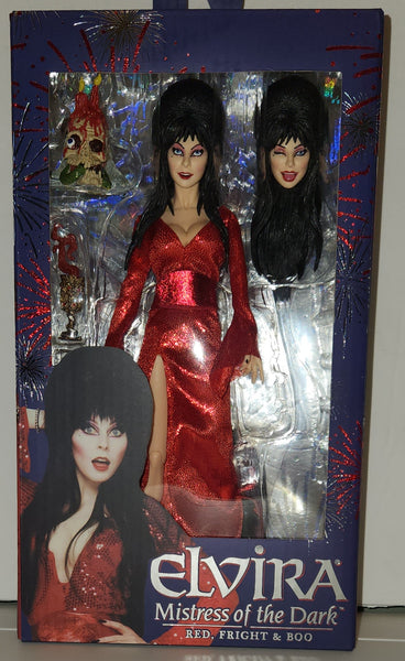 Elvira Mistress Of The Dark "Red, Fright and Boo" 8 Inch Action Figure