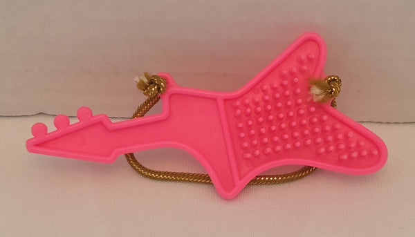 Hot Pink Rockin Beat Guitar Brush My Little Pony Vintage Used