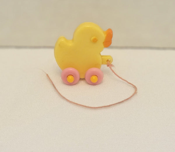 Baby Duck Toy Pink Wheels My Little Pony Vintage Used