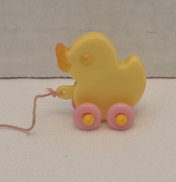 Baby Duck Toy Pink Wheels My Little Pony Vintage Used