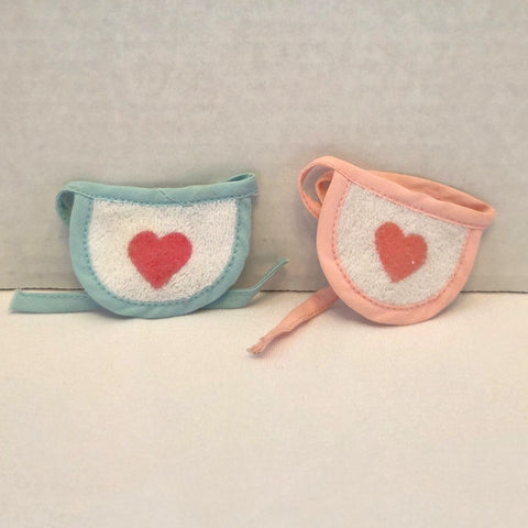 Baby Bib Blue Pink My Little Pony Vintage Used