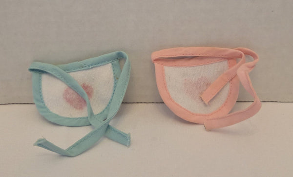 Baby Bib Blue Pink My Little Pony Vintage Used