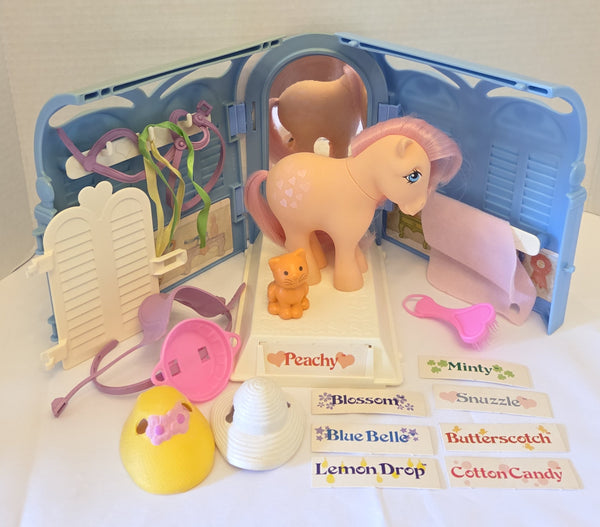 Pretty Parlor With Peachy Twinkles My Little Pony Vintage Used