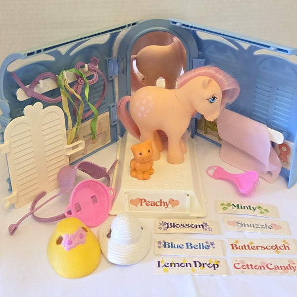 Pretty Parlor With Peachy Twinkles My Little Pony Vintage Used