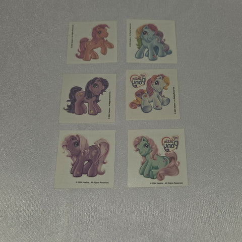 G3 Tattoo Party Favors My Little Pony Vintage Used
