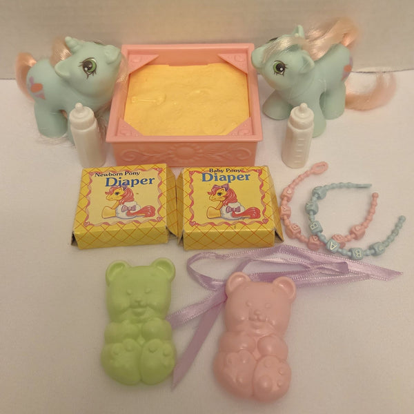 Baby Jabber Jebber Newborn Twins My Little Pony Vintage Used