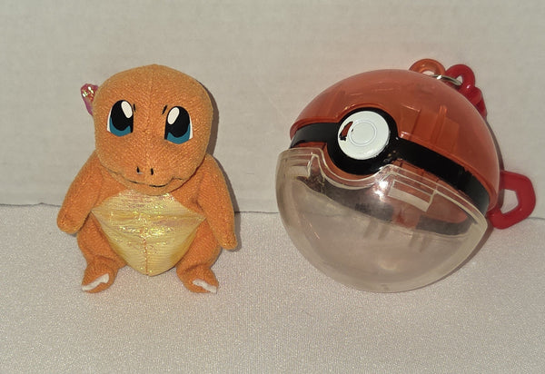 Charmander Ball Applause Plush Vintage Pokemon Used
