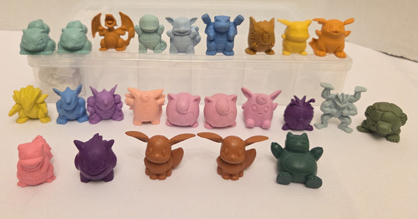 Pokemon Erasers 1999 Vintage Used