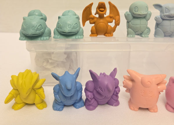 Pokemon Erasers 1999 Vintage Used