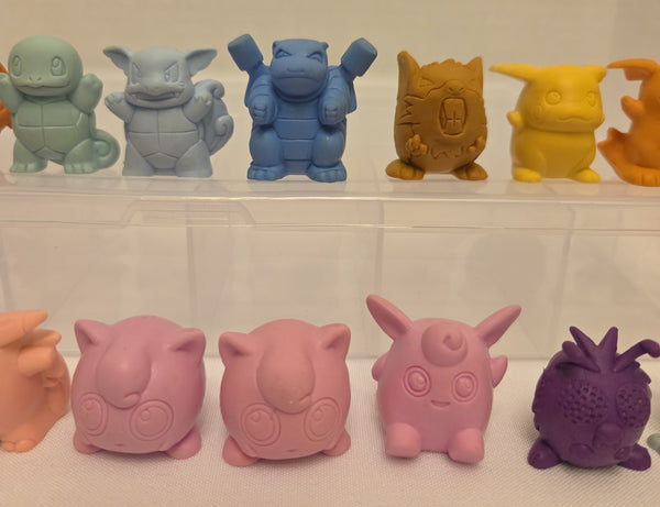 Pokemon Erasers 1999 Vintage Used