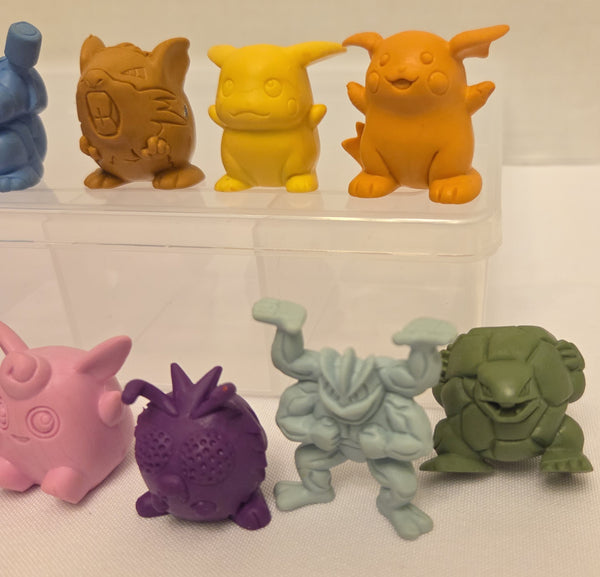Pokemon Erasers 1999 Vintage Used