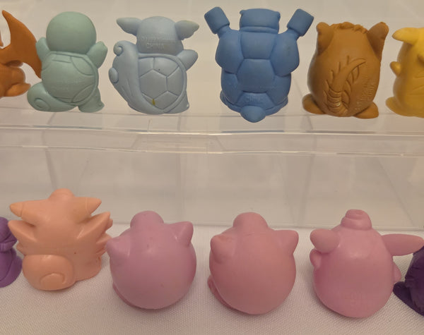 Pokemon Erasers 1999 Vintage Used