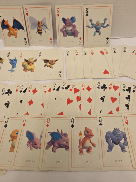 Pokemon Playing Cards Charizard Red 1998 Vintage Used
