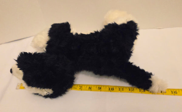 Gund Tagger #5363 Black White Border Collie Plush Used