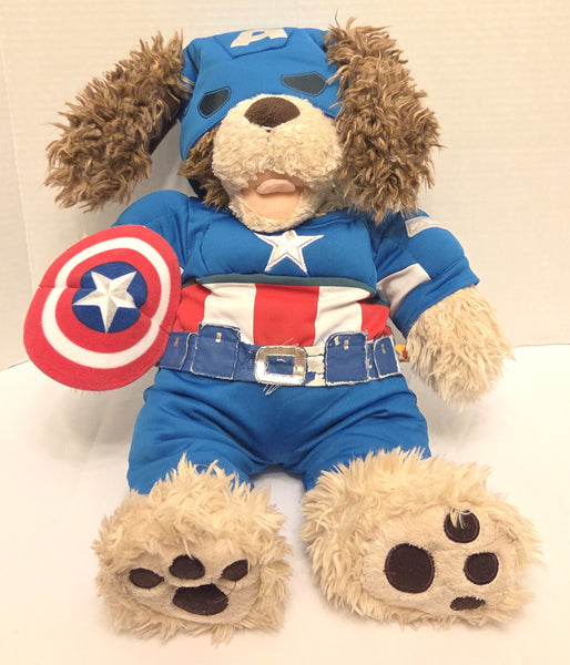 Build A Bear Captain America Dog Plush