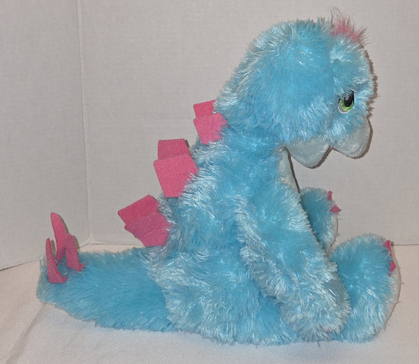 Build A Bear Dinosaur Stegosaurus Blue and Pink Plush