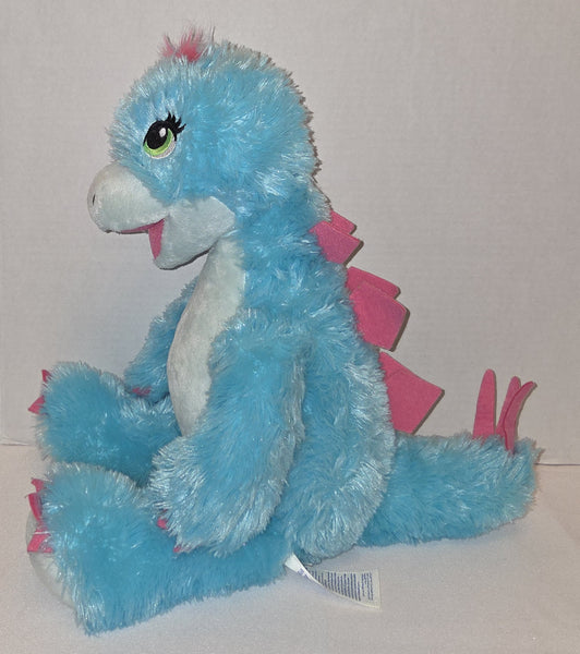 Build A Bear Dinosaur Stegosaurus Blue and Pink Plush