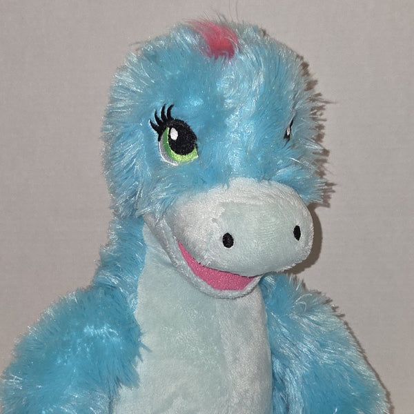 Build A Bear Dinosaur Stegosaurus Blue and Pink Plush