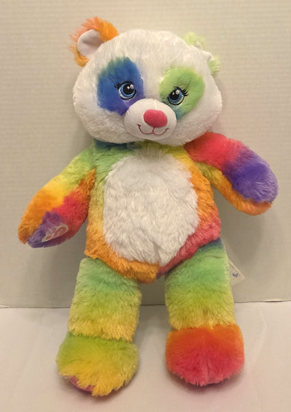 Build A Bear Rainbow Splatter Tie Dye Plush