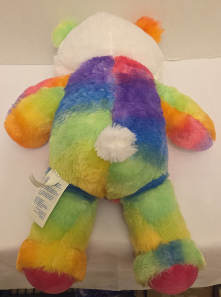 Build A Bear Rainbow Splatter Tie Dye Plush