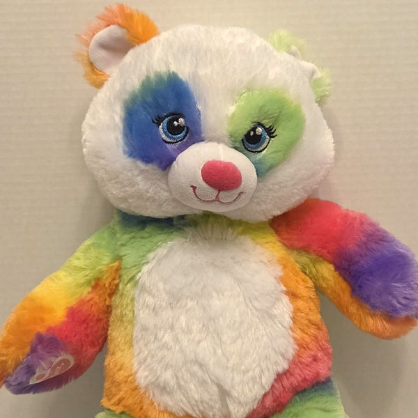 Build A Bear Rainbow Splatter Tie Dye Plush