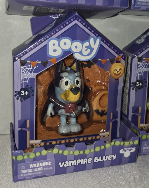 Bluey Booey Halloween Figures Vampire Monster Witch Ghost