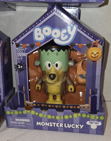 Bluey Booey Halloween Figures Vampire Monster Witch Ghost