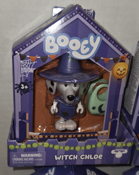 Bluey Booey Halloween Figures Vampire Monster Witch Ghost