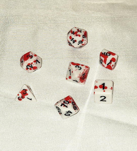 Bloody RPG DND Gamer Dice Set