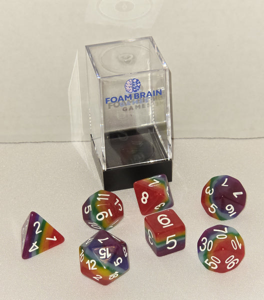 Rainbow RPG Dice Set