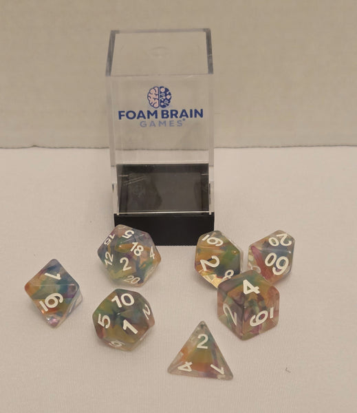 Rainbow Ribbon RPG Dice Set