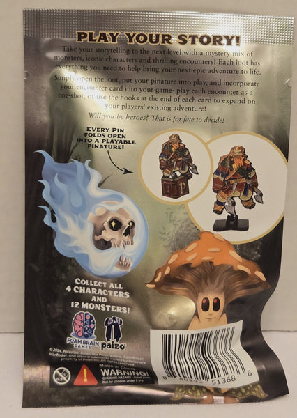 Pathfinder Lost Tome Mystery Loot Metal Figure And D20