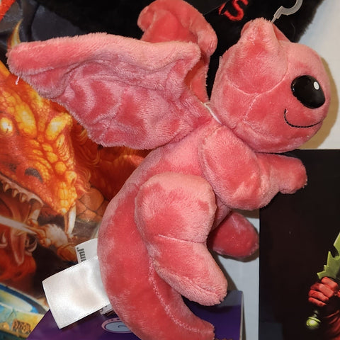 Little Embers Flames Red Plush Magnetic Dragon