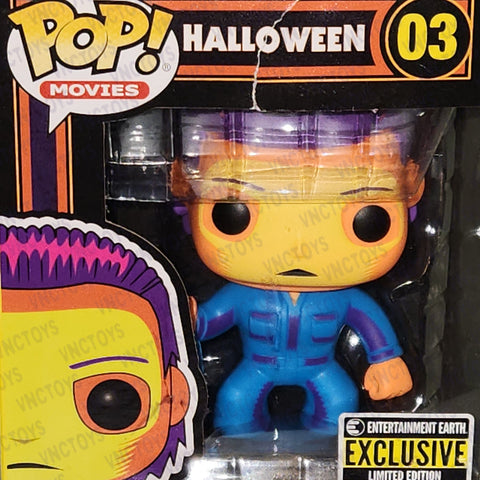 Halloween Michael Myers Black Light Pop! Box Damage