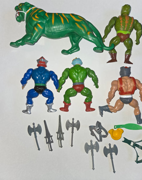 Vintage MOTU Masters Of The Universe Cringer, Kobra Khan Accessories Lot Used