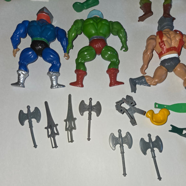 Vintage MOTU Masters Of The Universe Cringer, Kobra Khan Accessories Lot Used