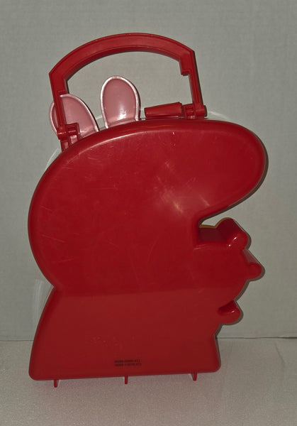 Peppa Pig 10 Inch Plush Talks And Plastic Storage Case Used
