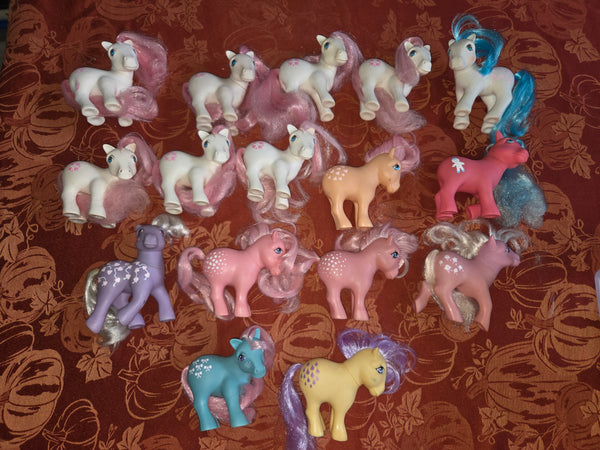 Custom Bait Play Lot of 16 My Little Pony Vintage G1