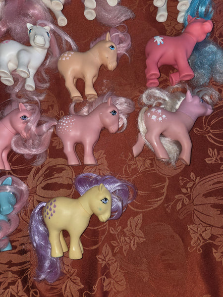 Custom Bait Play Lot of 16 My Little Pony Vintage G1