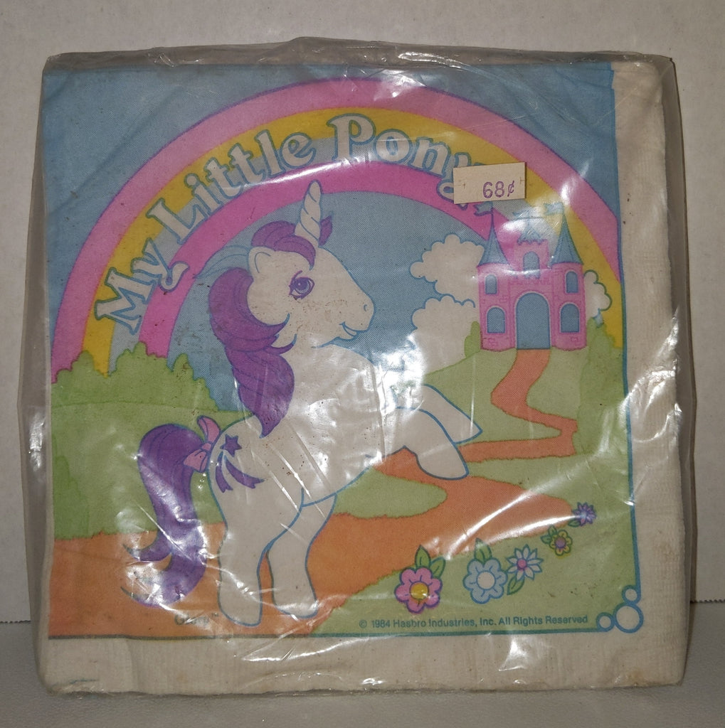My Little Pony Vintage Glory Napkins Used