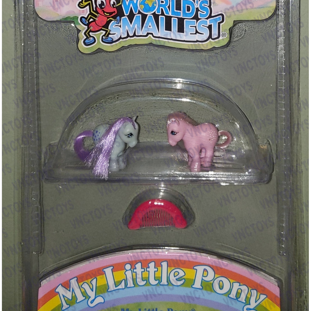 Worlds Smallest My Little Pony Blue Belle Cotton Candy